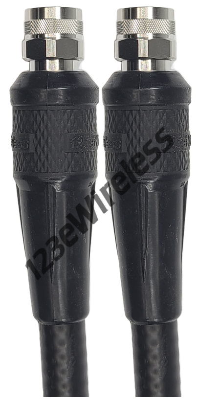 1/2" Flexible, 10 ft, N-Type Male Straight with EasyBoot to N-Type Male Straight with EasyBoot