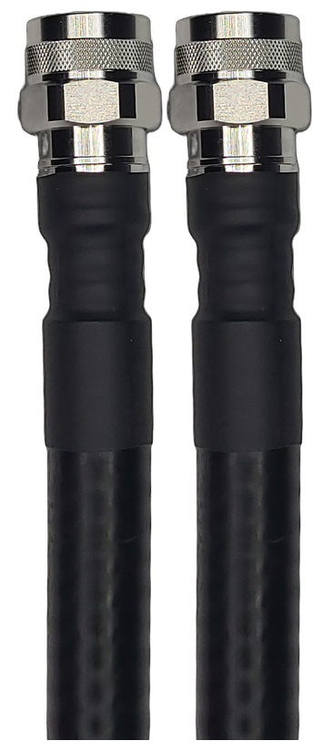 1/2" Flexible, 15 ft, N-Type Male Straight to N-Type Male Straight