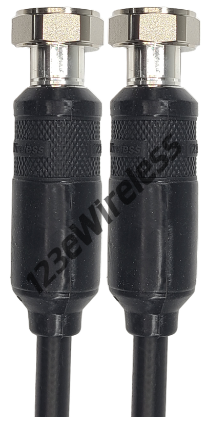 1/2" Super Flexible, 10 ft, 7/16 DIN Male Straight with EasyBoot to 7/16 DIN Male Straight with EasyBoot