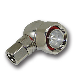 1/2" Super Flexible - 7/16 DIN Male - Right Angle - Clamp Field Termination connector