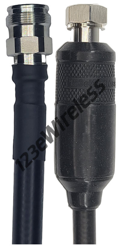 1/2" Super Flexible, 3 ft, 4.3-10 Female Straight to 4.3-10 Male Straight with EasyBoot