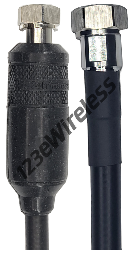 1/2" Super Flexible, 10 ft, 4.3-10 Male Straight with EasyBoot to 4.3-10 Male Straight