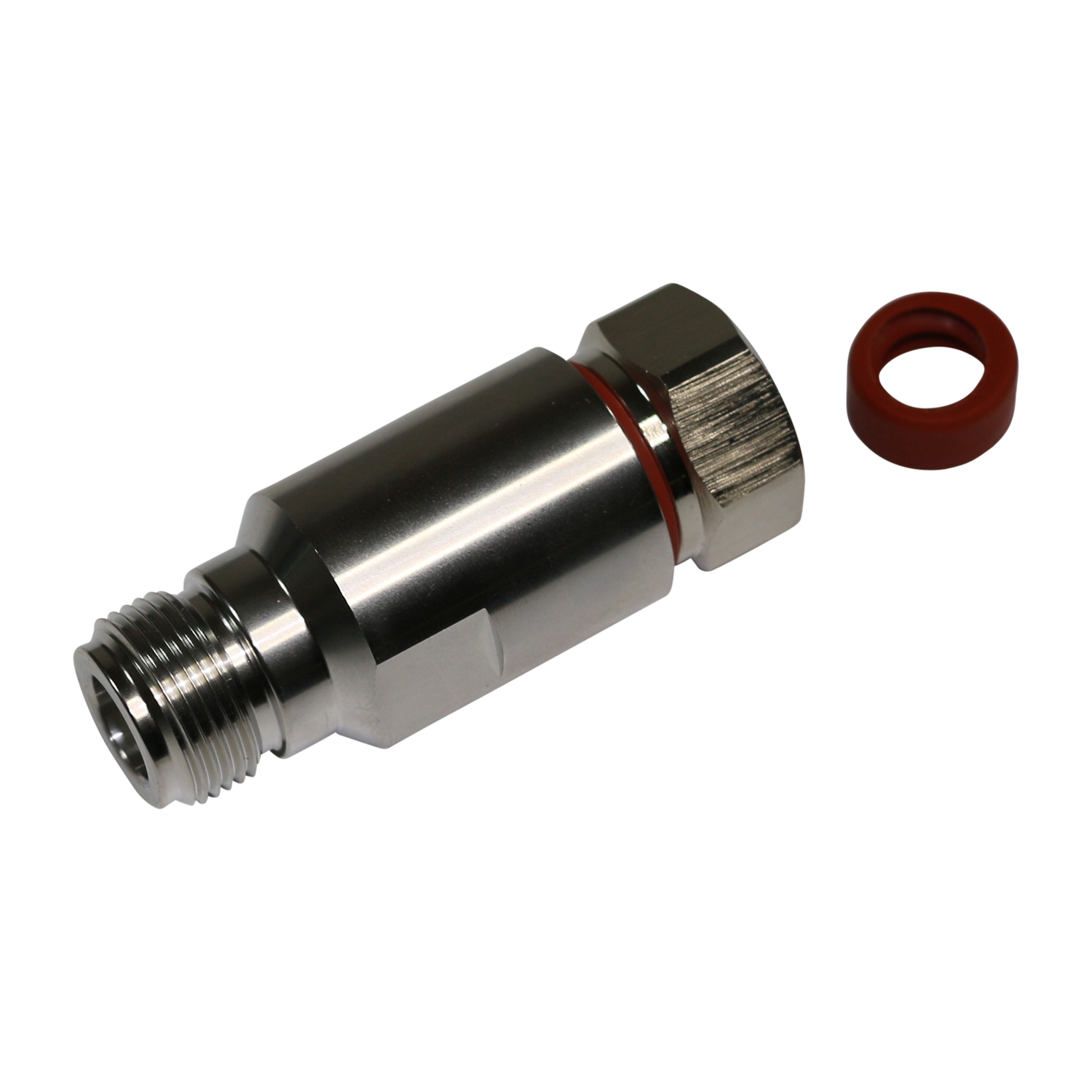1/2" Super Flexible - N-Type Female - Straight - Clamp Field Termination connector