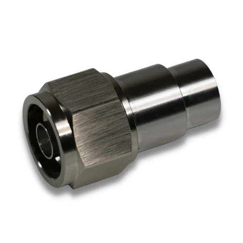 1/2" Super Flexible - N-Type Male - Straight - Solder Center Crimp Outer connector