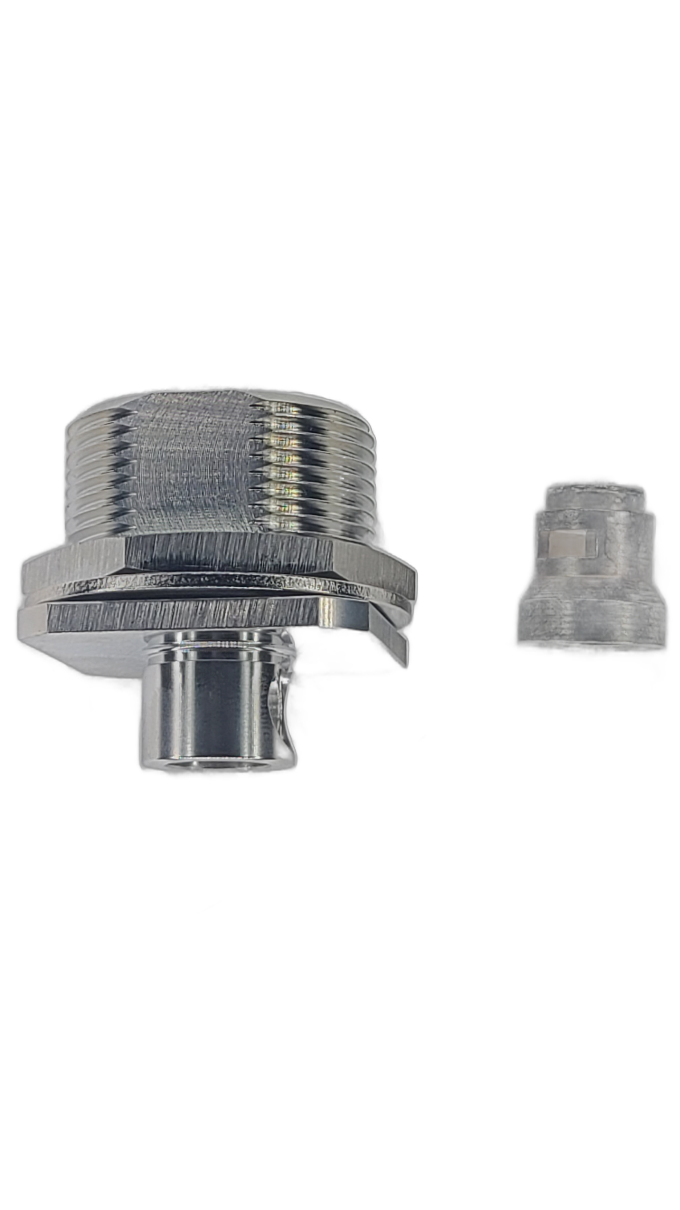 3/8" Super Flexible - 7/16 DIN Female - Straight - Solder Center Crimp Outer connector