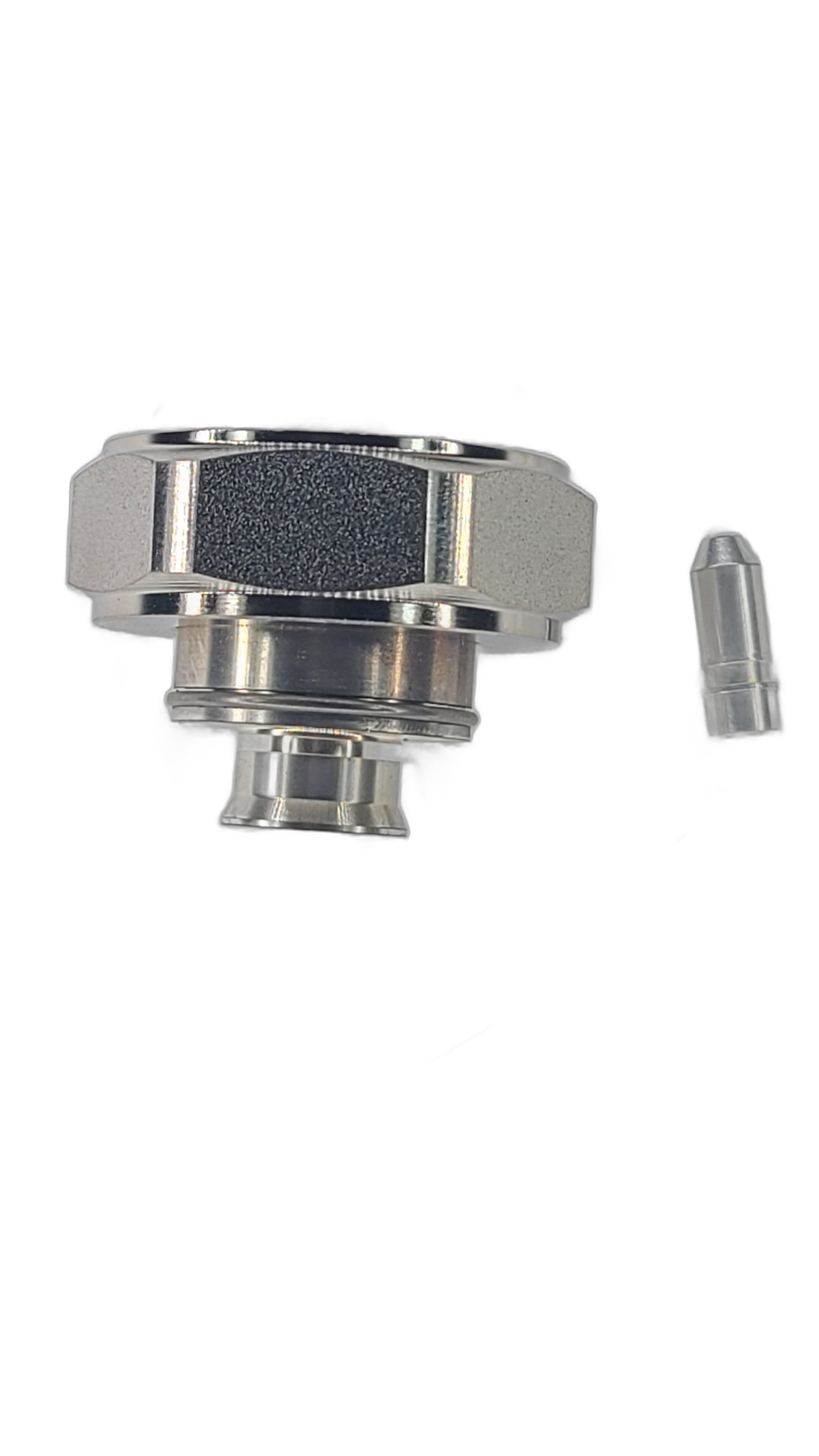 3/8" Super Flexible - 7/16 DIN Male - Straight - Solder Center Crimp Outer connector