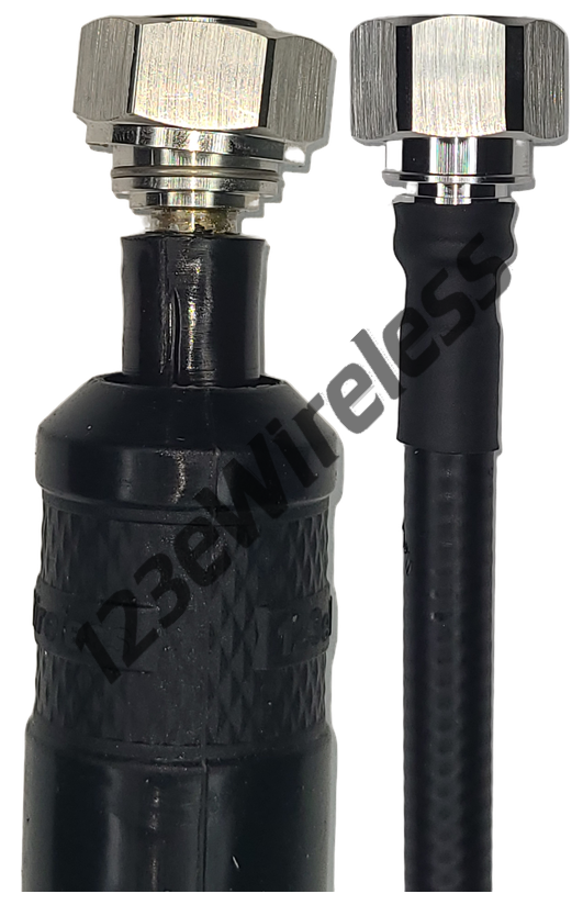 3/8" Super Flexible, 4 ft, 4.3-10 Male Straight with EasyBoot to 4.3-10 Male Straight