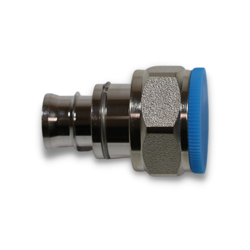 3/8" Super Flexible - 4.3-10 Male - Straight - Solder Center Crimp Outer connector