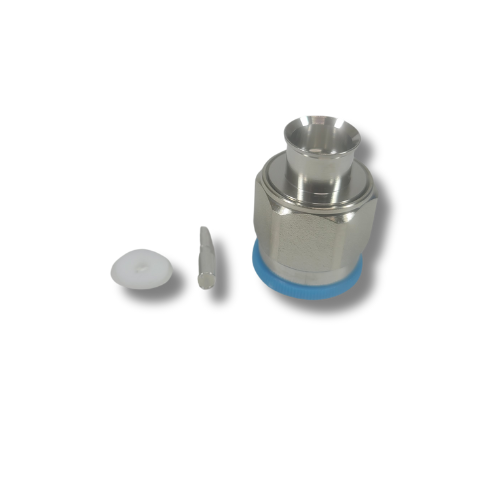 3/8" Super Flexible - N-Type Male - Straight - Clamp Field Termination connector