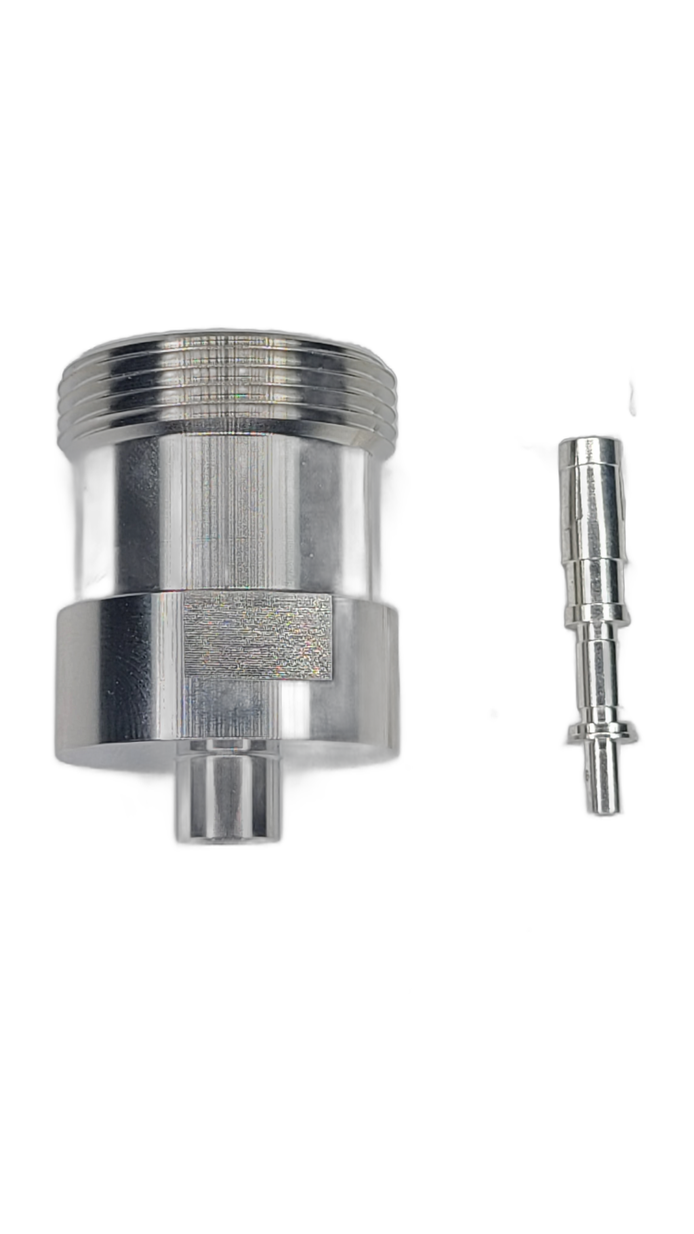FF401 - 7/16 DIN Female - Straight - Solder Center Crimp Outer connector