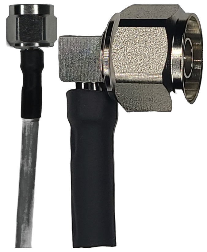 FF401, 6 ft, N-Type Male Straight to N-Type Male Right Angle