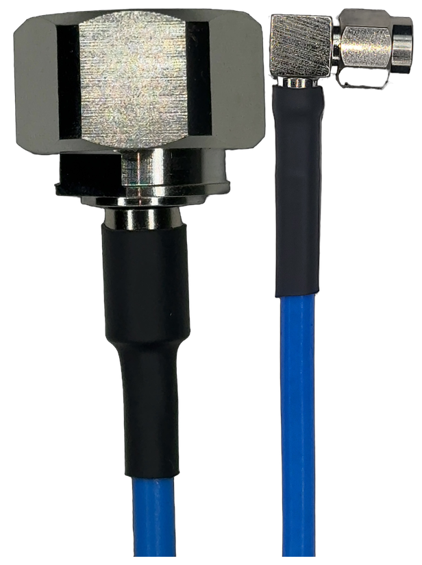 FF402, 6 ft, 4.3-10 Male Straight to SMA Male Right Angle