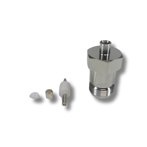 FF402 - N-Type Female - Straight - Solder Center Crimp Outer connector