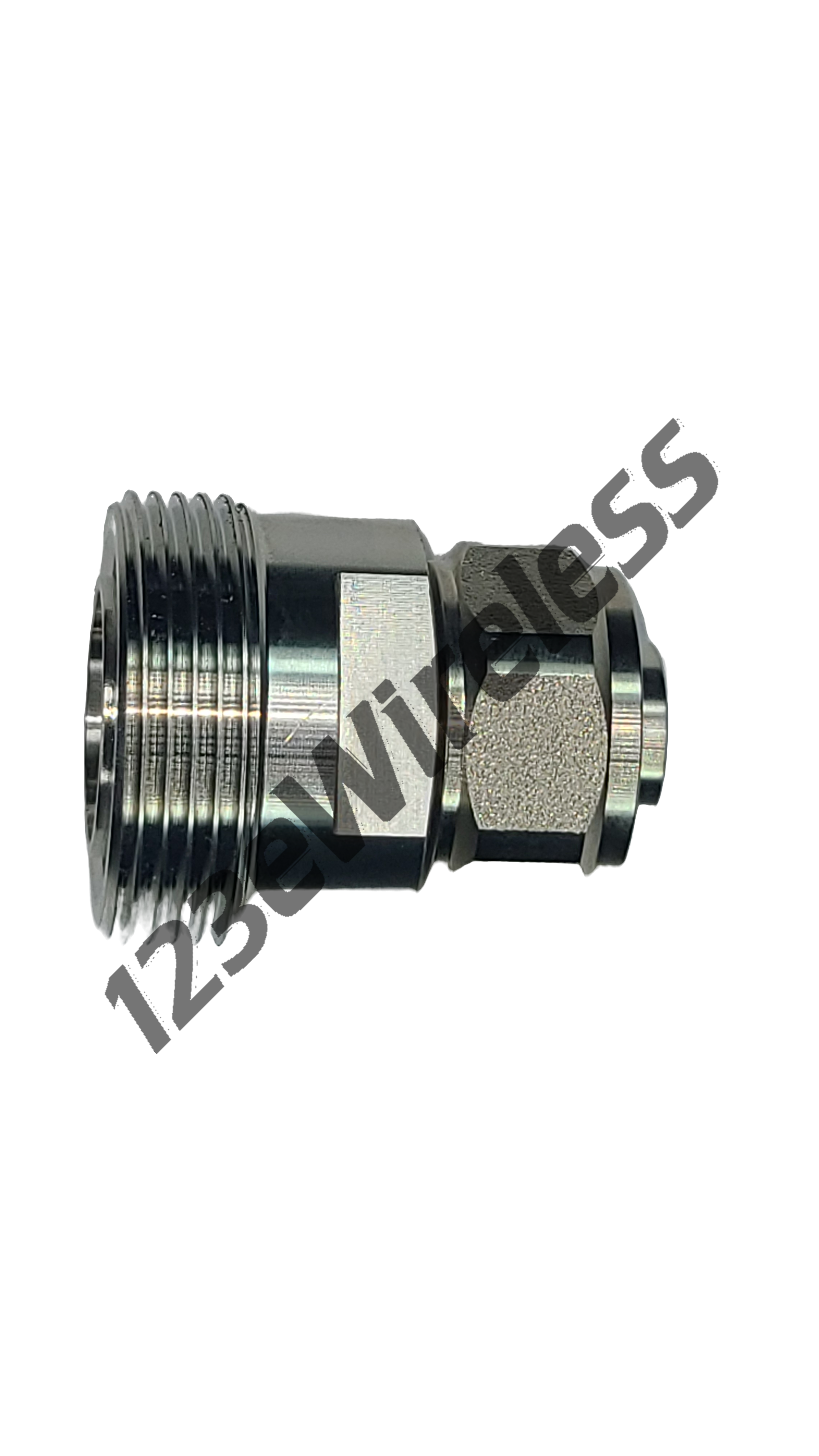 7/16 DIN Female Straight to 4.1-9.5 Mini-DIN Male Straight adapter