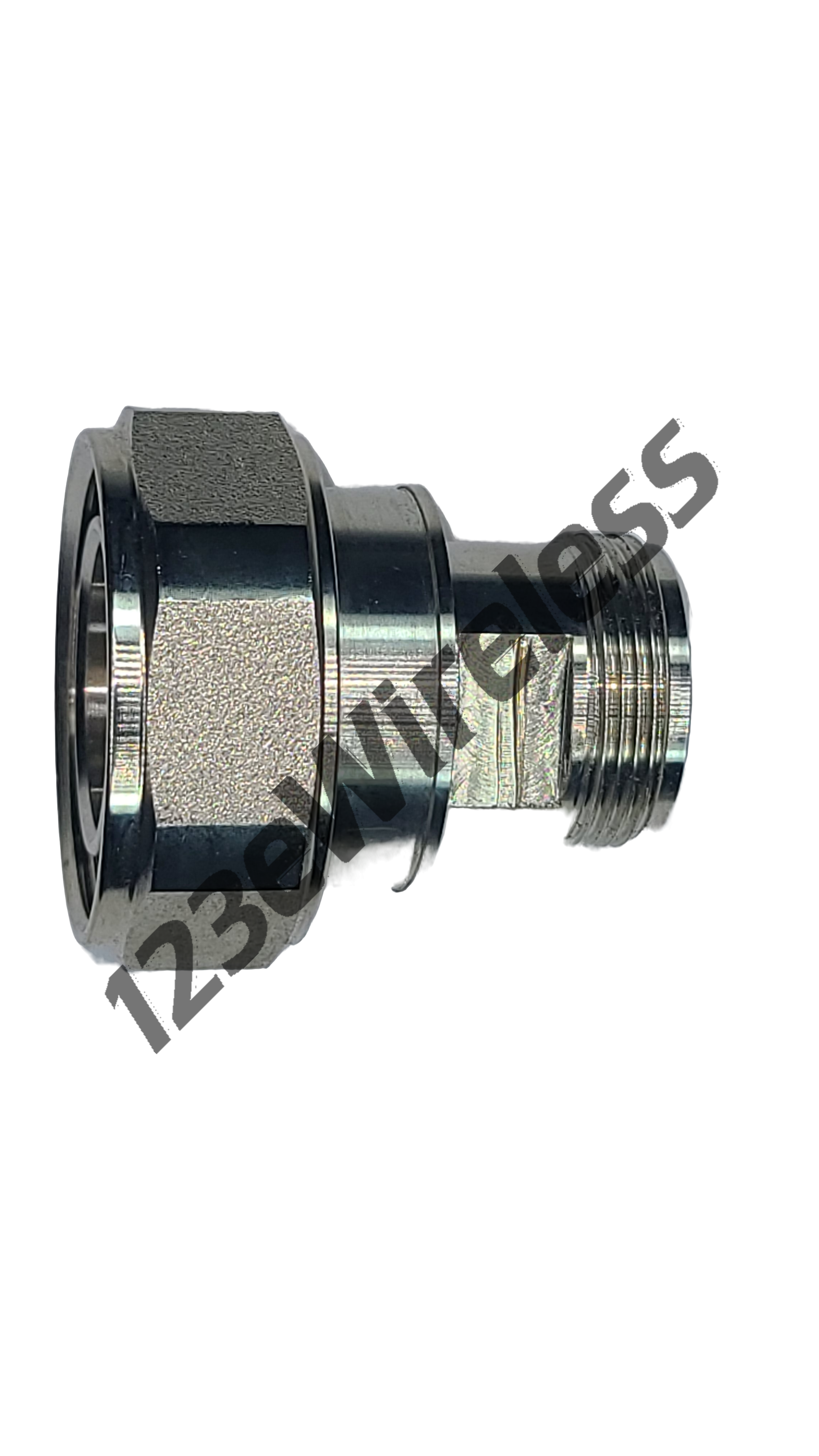 7/16 DIN Male Straight to 4.1-9.5 Mini-DIN Female Straight adapter