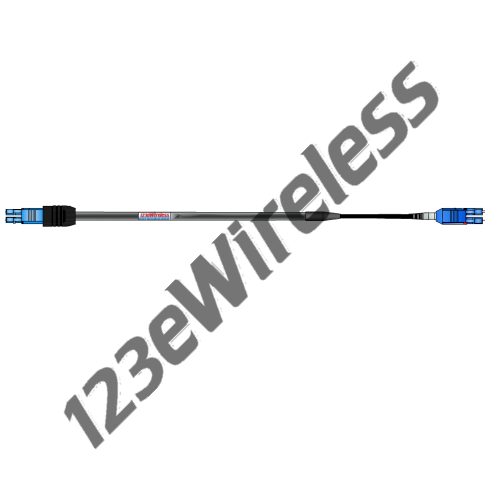 Ruggedized LC-LC SM Duplex FTTA 2-Fiber Assembly, 5M