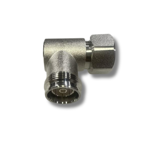 4.3-10 Female Right Angle to 4.3-10 Male Right Angle adapter